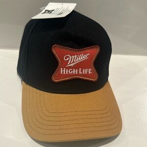 Miller High Life Men’s Adjustable Cap with Miller High Life Plaque on the front.